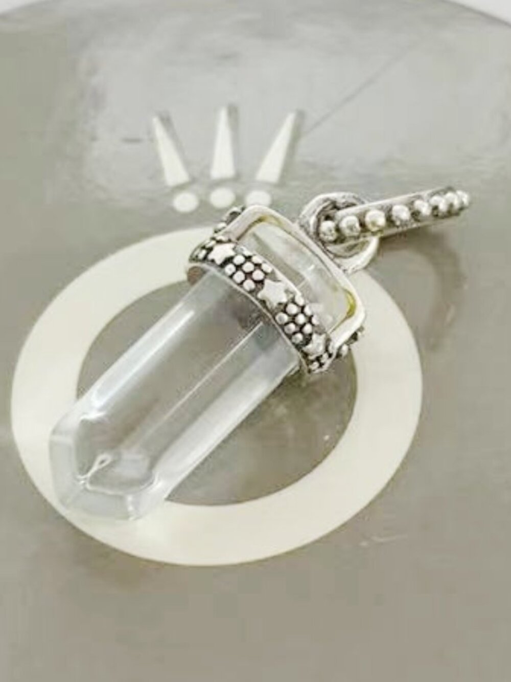 Pandora White Amulet Pendant - FINAL SALE